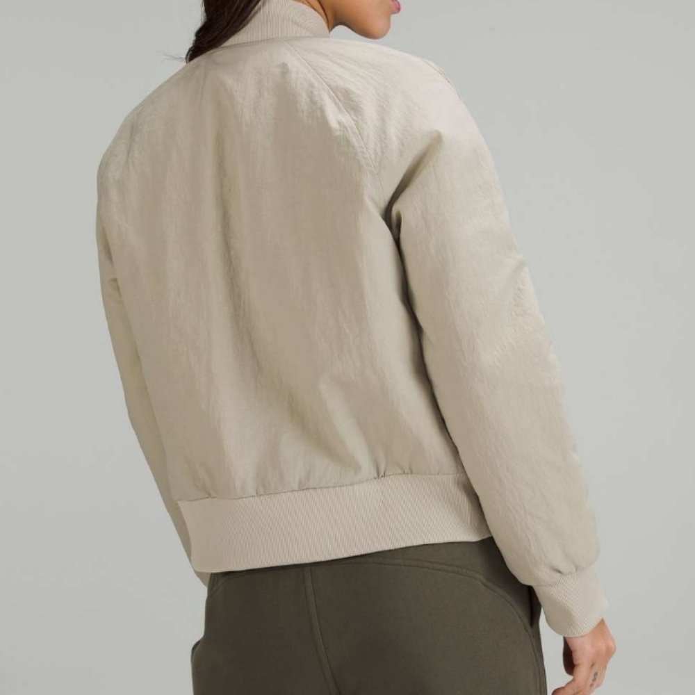 NWT Lululemon Nonstop Bomber 4 Reversible Raw Linen Puffer - Picture 4 of 14